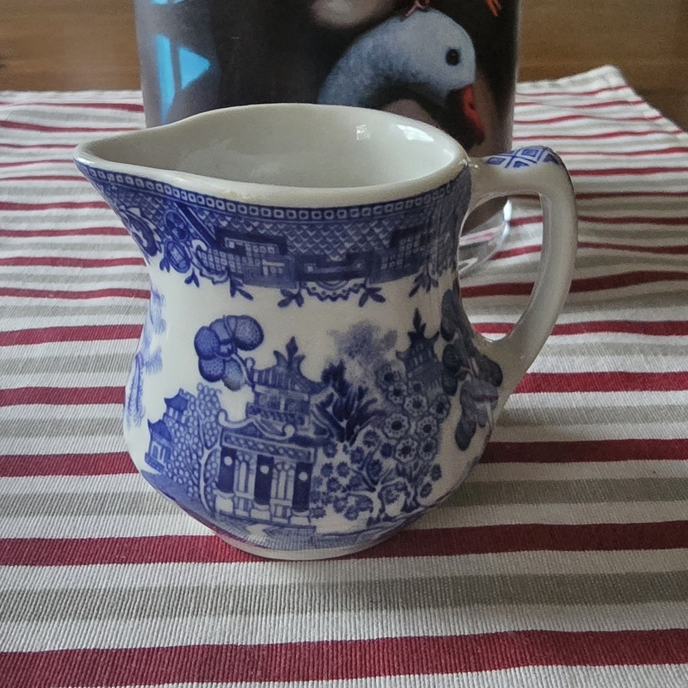 Blue and White Ceramic Jug